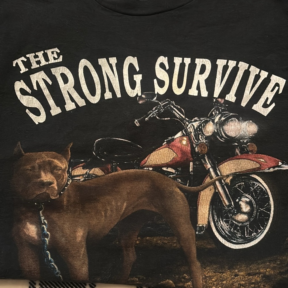 🔥Rare find🔥 Vintage motorcycle t-shirt 1993. The Strong Survive single stitch